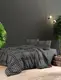 Фланелевое постельное белье First Choice Flannel Sadora Anthracite семейный