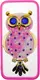 Чехол-накладка TOTO TPU Case Decorative Stones IPhone 5/5S/SE Owl Pink