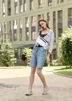 Сумка на пояс бананка високої якості українського виробництваКомфорт  - біла