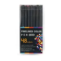 Набір різнокольорових лінерів Fineliner Color 48 кольорів, професійний набір лінерів для скетчів та малювання