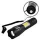 Фонарик аккумуляторный ручной Bailong BL-29 диод T6+COB зарядка от USB, фонарик led, водонепроницаемый