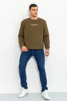 Батник мужской на флисе цвет хаки 215R5044