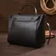 Сумка с клапаном из кожзаменителя Vintage sale_14949 Черная