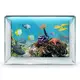 Наклейка с рыбами и морской флорой для аквариума 40х65 см. (650х400)