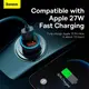 Адаптер автомобильный Baseus Golden Contactor Max Dual Fast Charger Car Charger |2USB, QC/PD, 60W/3A|