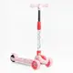 Самокат трехколесный Skyper, колеса PU 125 х 40 мм со светом, музыка, руль складной. Pink (153242)