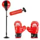 Боксерский набор "ZHIYU", высота 70-105 см, груша - 20 см. Black and Red (120679)