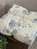 Плед двосторонній мусліновий євро L&M Home Textiles 20294 200х220 см блакитний