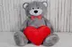 Большой плюшевый мишка Yarokuz Ричард 2 метра Серый