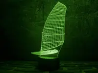 Сменная пластина для 3D светильников в виде Парусника 3DTOYSLAMP