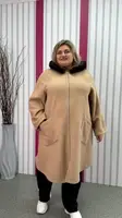 Кардиган-пончо теплый без подкладки "Барашек" 62-64 66-68 70-72 74-76