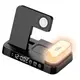Зарядка Qi 4in1 Wireless Charger XYJ A37 |5-15W, Watch/Airpods/Phone, RGB light/Clock|