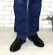 Мужские черные кожаные мокасины черный