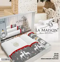 Подарочный новогодний набор полотенец La Maison c ароматом Sedric (3 шт)
