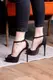 Женские босоножки на шпильке Fashion Kate 1586 39 размер 25 см Черный