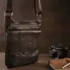 Сумка мужская гладкая Vintage 14742 Коричневая