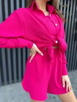 Костюм-трійка MD162 Малиновий L-XL