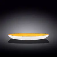 Блюдо камінь Wilmax Spiral Yellow WL-669442-A 33х24.5 см