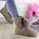 Женские замшевые угги Fashion Flannery 1300 36 размер 23,5 см Бежевый