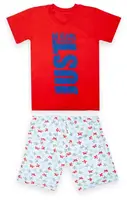 Пижама детская для мальчика "Be cool" Gabbi PGM-22-4 лето р.140 красный (13188)