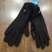 Жіночі сенсорні рукавички з хутром "Touch GLOVES" Ромашка Коричневі