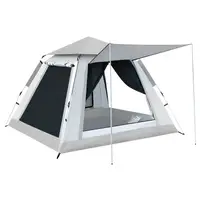 Палатка туристическая 2 человека 200*200*145 см, серый LU003G