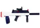Водный автомат Water Gun глушитель, дополнительная ручка, аккумуляторная батарея 3.7 V, USB-кабель. Blue with White (150018)