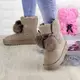 Женские замшевые угги Fashion Flannery 1300 36 размер 23,5 см Бежевый