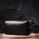 Нессесер мужской большого размера из гладкой кожи на молнии Украина GRANDE PELLE 16767 Черный