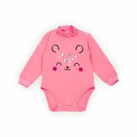 Детский боди-гольф для девочки GABBI  BD-23-14 Розовый  р.86 (13808)
