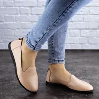 Женские слиперы кожаные Fashion Fletcher 1954 39 размер 25,5 см Бежевый