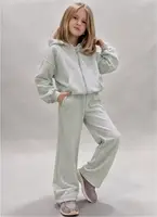 Костюм детский для девочки GABBI KS-26-2 (зуп-худи, брюки палаццо) Серый рост 140 (14771)