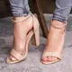 Женские босоножки на каблуке Fashion Swirly 1774 40 размер 25,5 см Бежевый