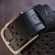 Ремень Grande Pelle 11133 джинсовый Коричневый
