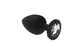 Анальная пробка, Black Silicone Diamond, L