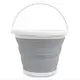Ведро 10 литров туристическое складное Collapsible Bucket Серый