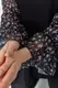 Блуза с шифоновыми рукавами, цвет черный, 244R038