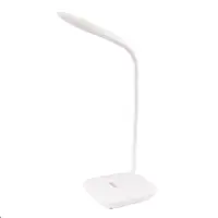 Лампа настільна MASTERTOOL сенсорний вмикач, 3 режими, 125х100х350 мм, COB LED, USB, 3xAA, ABS. White (94-0815)