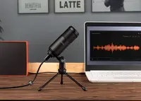 Студийный микрофон FlyDay F0 (USB) со штативом Black