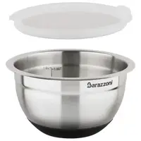 Миска з кришкою Barazzoni Aisi 810160016 16 см 1 л срібляста