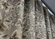 Шторная ткань с принтом с принтом. Цвет бежевый с коричневым. Код 1432ш