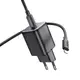 Адаптер сетевой Hoco Mighty single port charger N40 (Type-C to Lightning set) |1Type-C, 20W/3A, PD/QC|