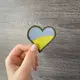 Набор шевронов 2 шт на липучке Флаг Украины с Гербом Тризуб и Сердце вышитый патч нашивка