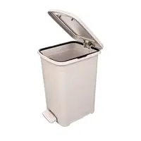 Ведро с педалью узкое Elif Slim 25 л 342-2 Серый камень