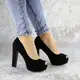 Туфли женские на каблуке Fashion Avi 2172 37 размер 24 см Черный