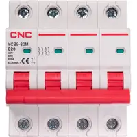 Модульный автоматический выключатель CNC YCB9-80M 4P C20 6ka