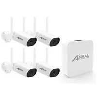 Комплект WiFi відеоспостереження Anran AR610WiFi 4ch 3Mp з поворотними камерами