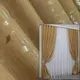 Шторы (2шт.1х2,7м.) из ткани лён. Цвет оранжевый. Код 1072ш 31-380