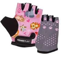 Велоперчатки PowerPlay 003 Cute Animal, Pink S