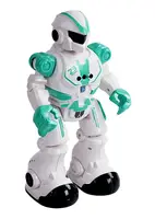 Робот на радиоуправлении 0457 Toys, подсветка, мелодии, песни, истории на английском, вращение на 360°. White and green (156343)